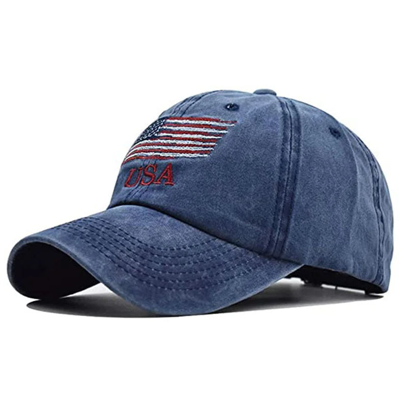 Wholsale Fashion USA Flag Camouflage Baseball Cap For Men Women