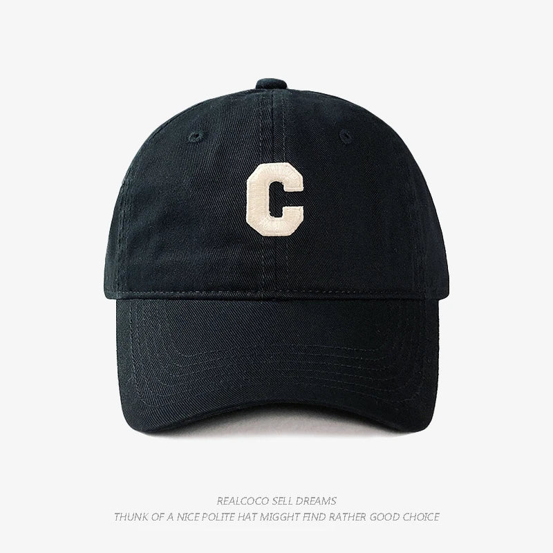 C Logo Baseball Cap For Spring And Summer Sun Protection