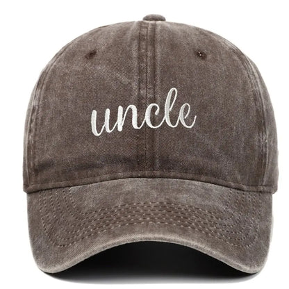 Fashion Washed Cotton Uncle Auntie Matching Caps