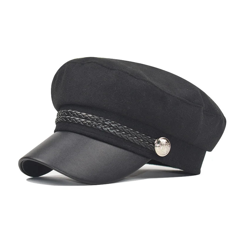 10 Colors Women Girls Caps Newsboy Hat Visor