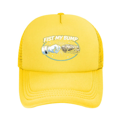 Men Fist My Bump Cap HipHop Mesh Baseball Caps