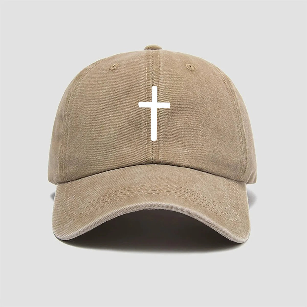 Cross Print Baseball Cap for Men and Women