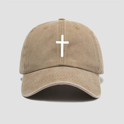 Cross Print Baseball Cap for Men and Women