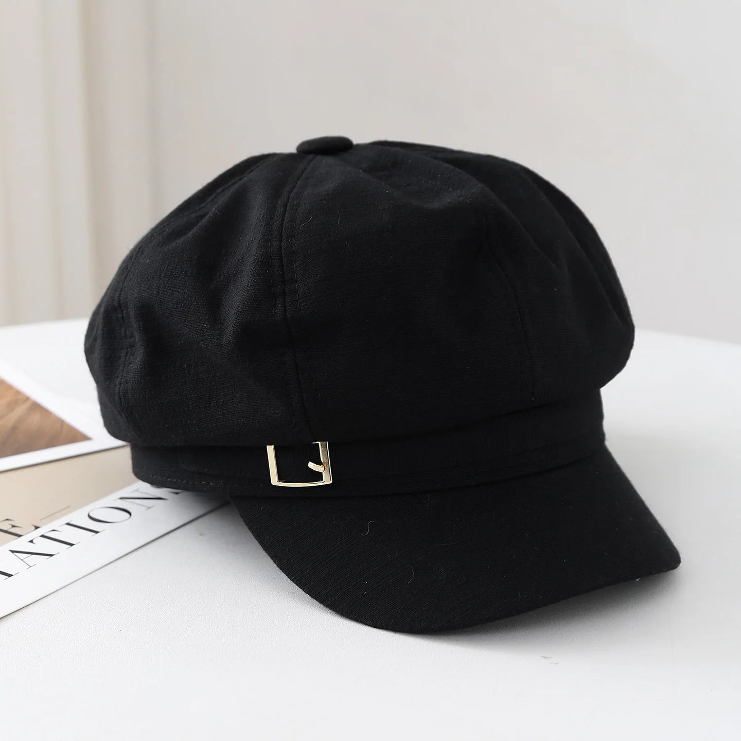 Retro Octagonal Cap Women New Spring Summer