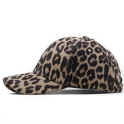 Fish Bone Men Caps Leopard Print Hunting Fishing Men Baseball Cap