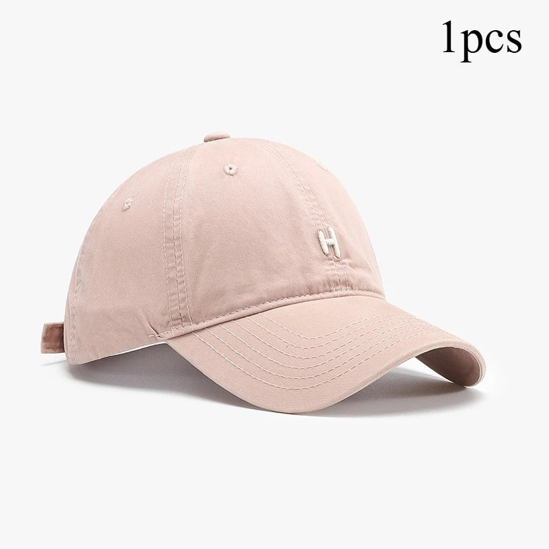 Stylish Letter Embroidered Baseball Cap Sun Protective Breathable Adjustable Hat Unisex Baseball Cap