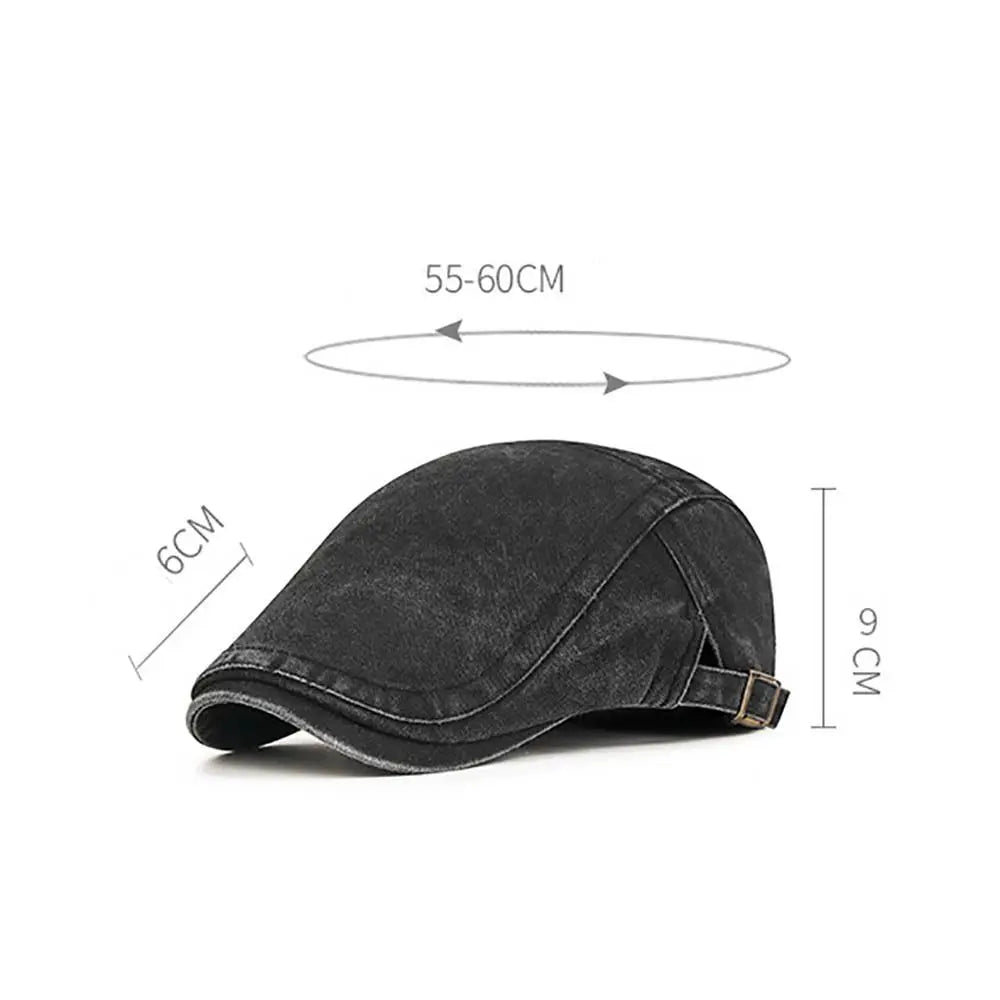 Women Men Denim Beret Newsboy Hat