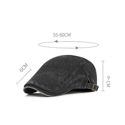 Women Men Denim Beret Newsboy Hat