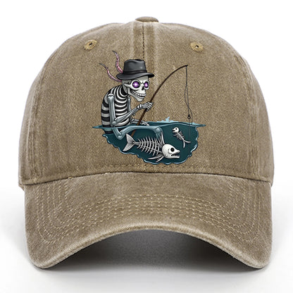 Personalized Skull Print Baseball Cap For Men And Women