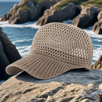 Portable Adjustable Mesh Sun Hat With Ventilation Hole UV Protection
