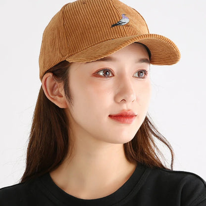 Corduroy Baseball Cap for Men and Women in Autumn and Winter