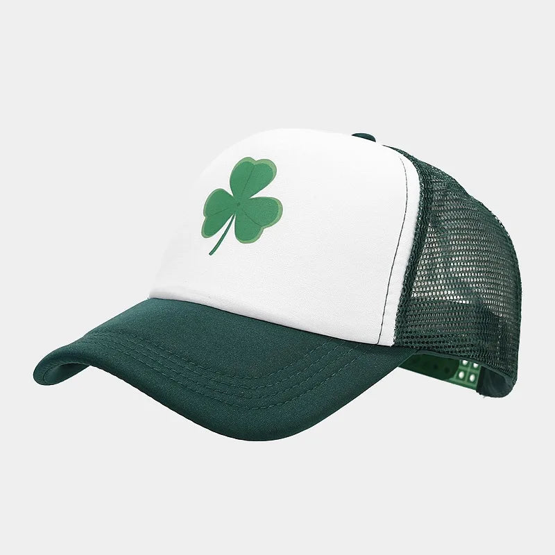 Fashion Clover Pattern Driver Hat Men's Summer Baseball Cap