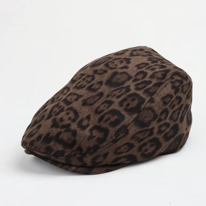 New Women Y2K Retro Leopard Print Visors Hats