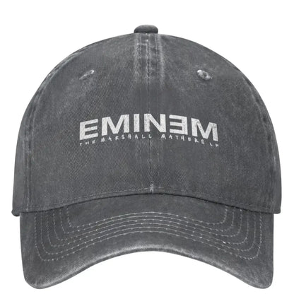 Vintage Rapper Rap God Eminem Baseball Caps Men Women Distressed Washed Headwear