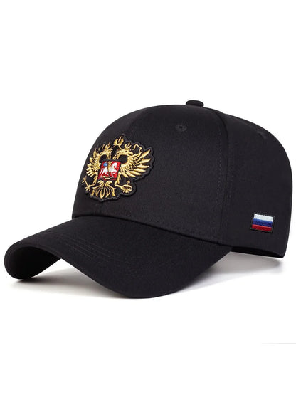 Unisex Double-headed Eagle Embroidery Baseball Caps Spring Autumn