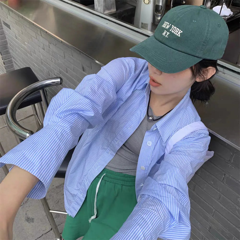 Washed Embroidery Soft Top Baseball Cap Internet Celebrity Street Shot Face Small Cap Female Japanese Cowboy Hat Male