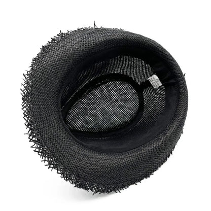 Straw Sun Hat Casual Breathable Cowboy Wide Brim Jazz Hat