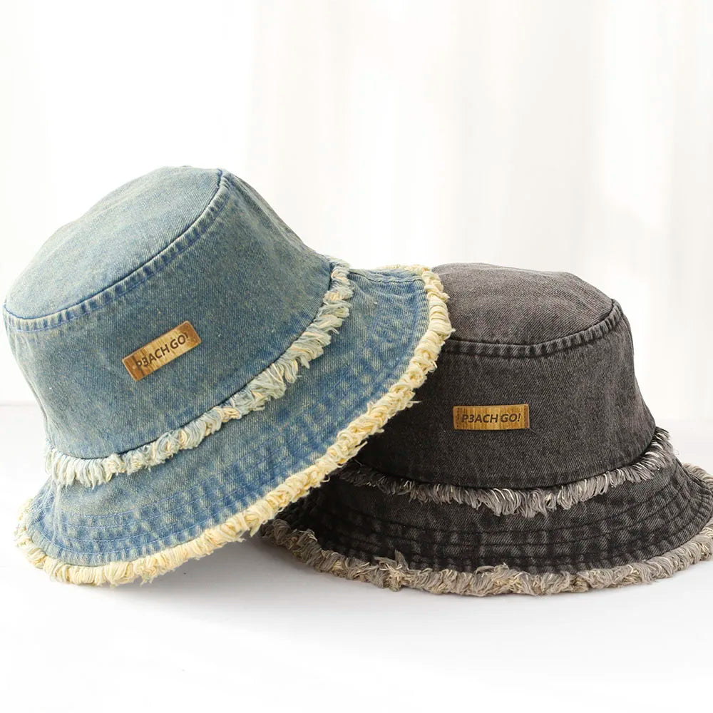 2025 New Fisherman Hat Vintage Denim Bucket Hats
