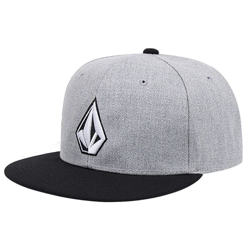 Simple New Flat brimmed Hat With Diamond Embroidery Street Pop Hat Daily Hat Baseball Hat Unisex