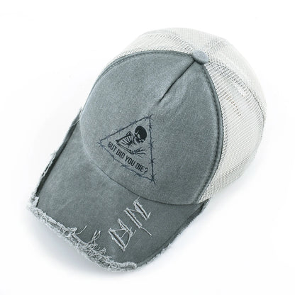 Washed Denim Baseball Cap Women Spring And Summer