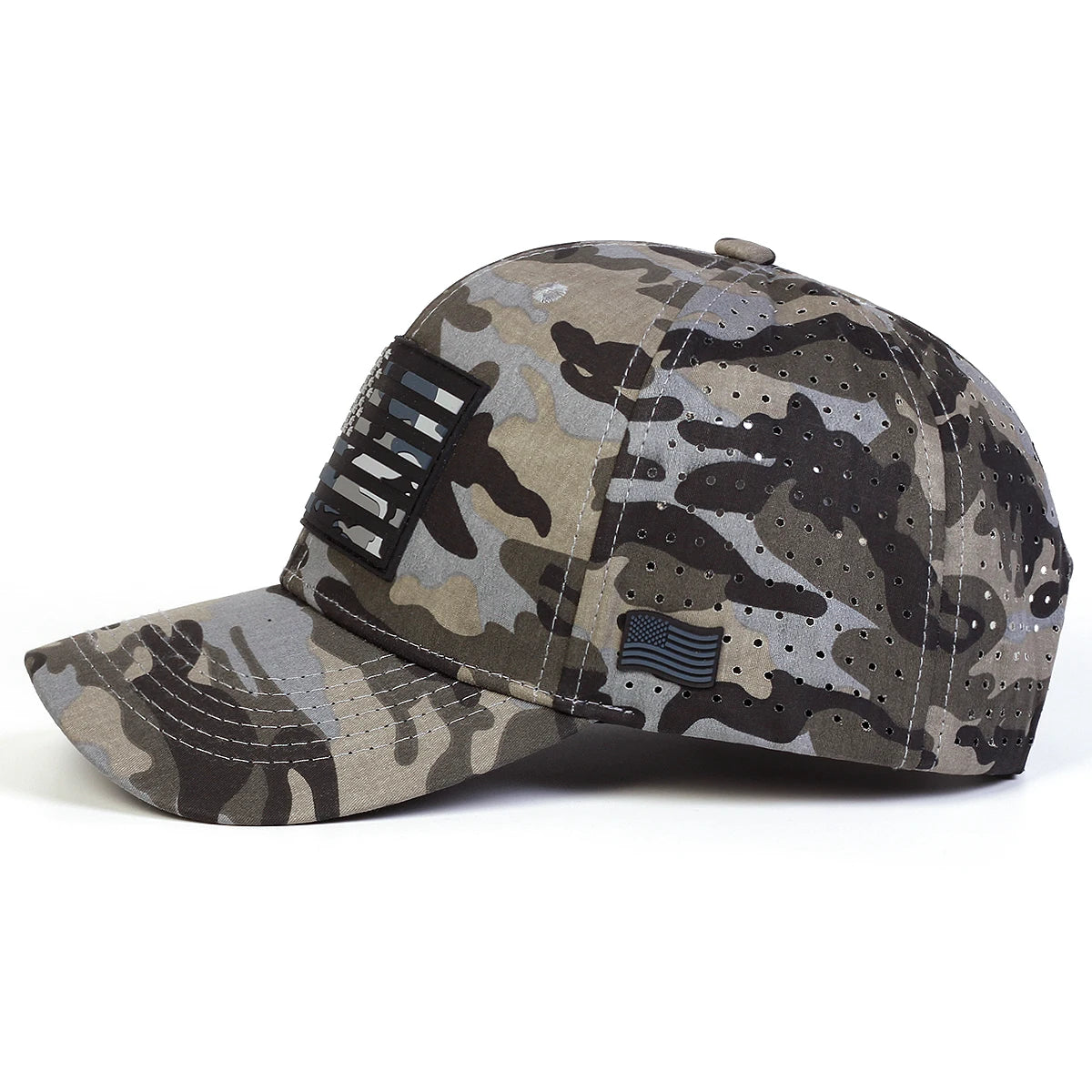 Unisex American Flag Embroidery Baseball Net Caps Outdoor Adjustable Casual Hats Sunscreen Hat Sports Cap