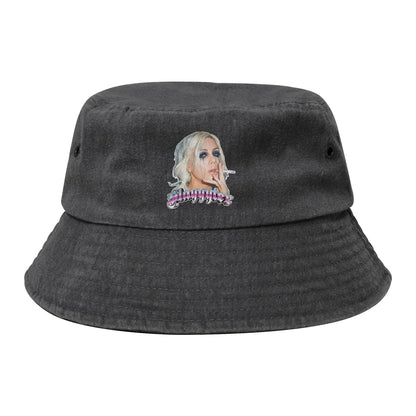 Unisex Distressed Cotton Bucket Hats