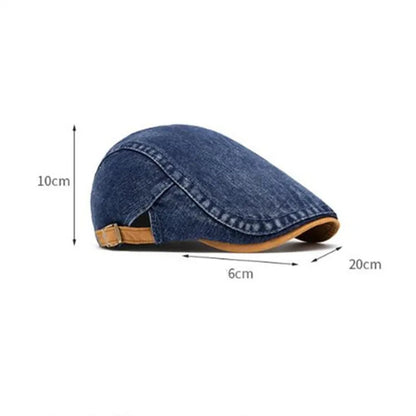 Four Seasons Cotton Solid Newsboy Caps Men Flat Peaked Cap Women