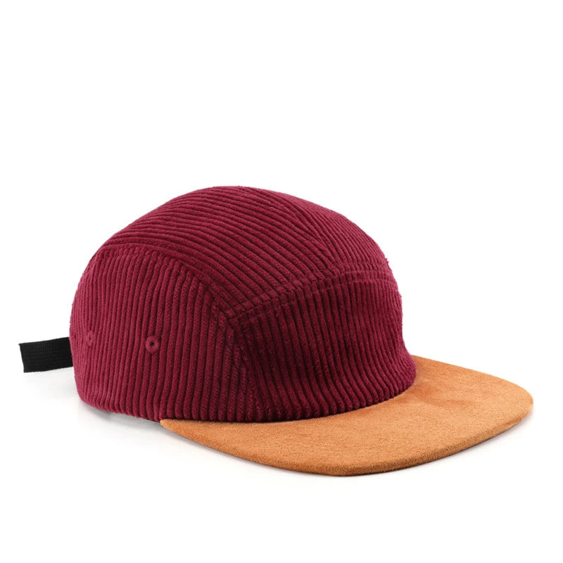 Custom Thick Autumn Versatile Retro Flat Brim Baseball Cap