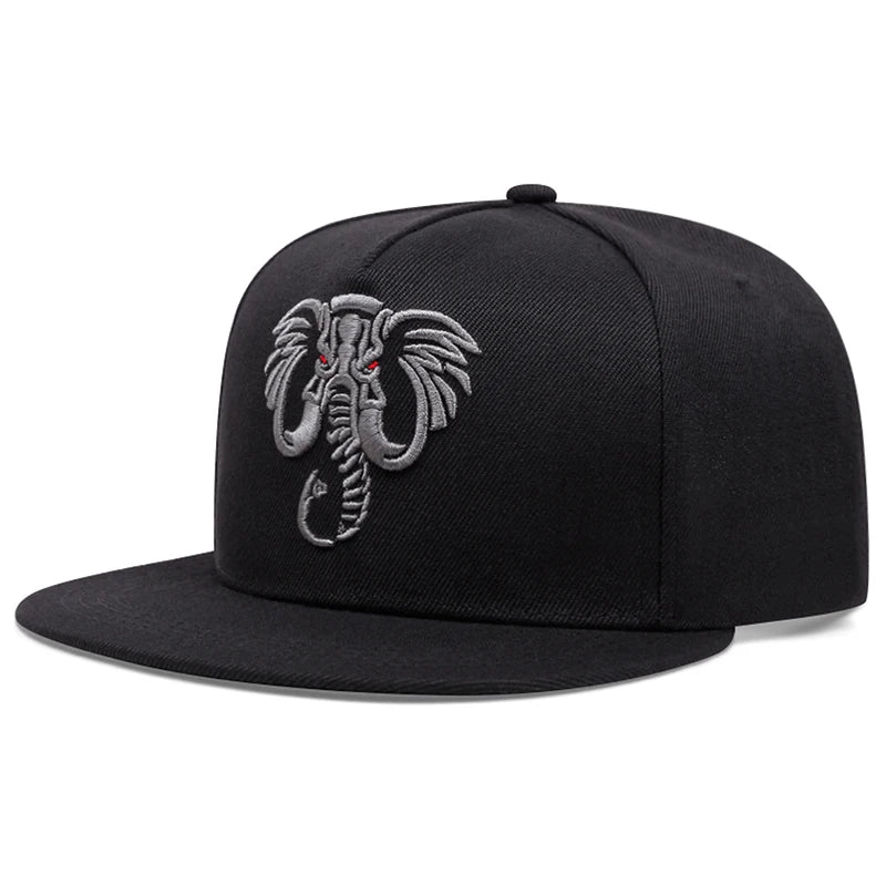 Creative Flat Edge Hat Animal Embroidery Street HipHop Skateboarding Hat
