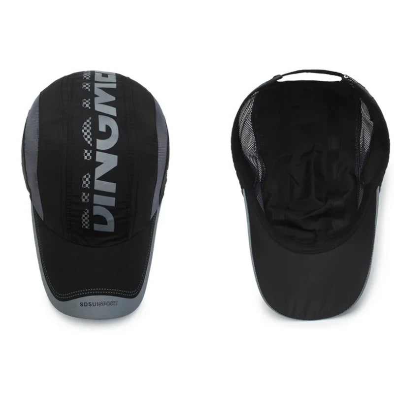 Summer Outdoor Sports Quick Drying Hat Thin Breathable Mesh Anti-UV