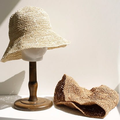 2026 Handmade High Quality Fashion Stripe Sun Hat