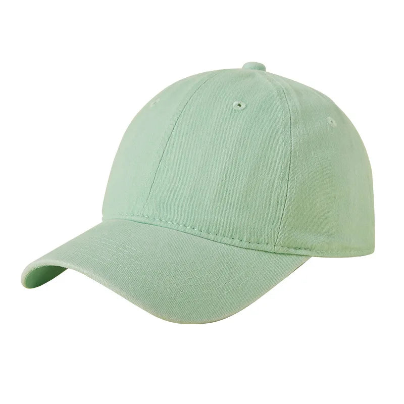 Vintage Washed Baseball Cap - Personalized Embroidery Print Dad Hat