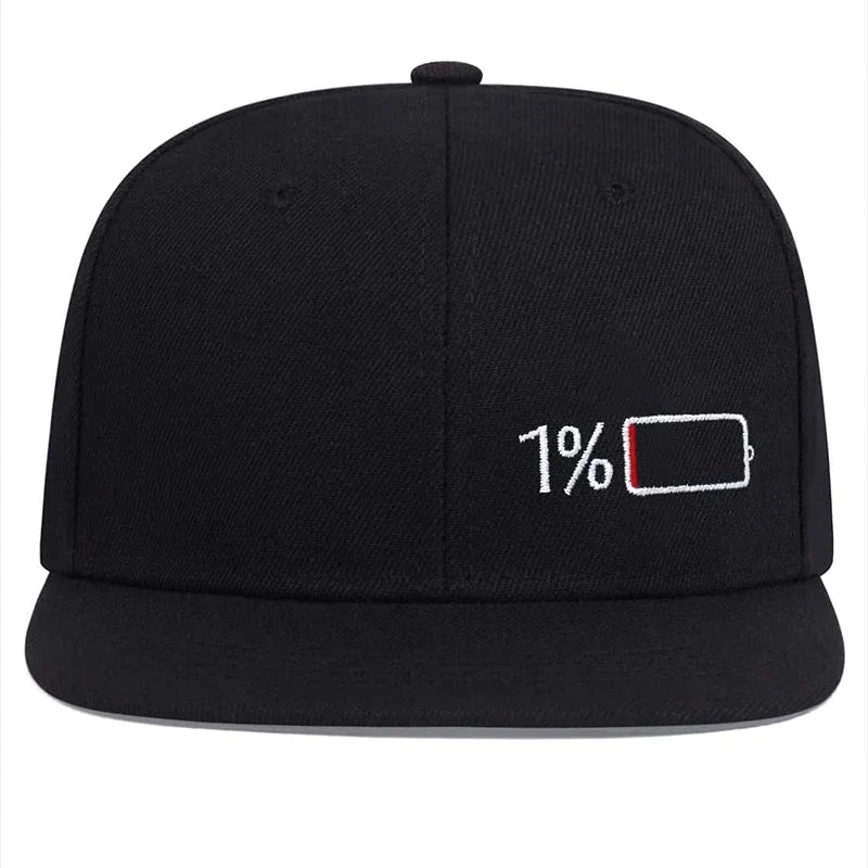 Unisex Battery Embroidery Hip-hop Hats Spring Autumn