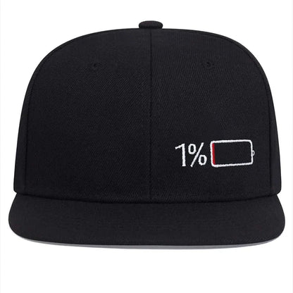 Unisex Battery Embroidery Hip-hop Hats Spring Autumn