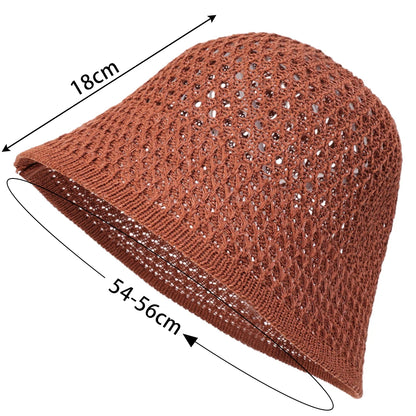 Summer Knitted Breathable Sun Protection And Sunshade Hat