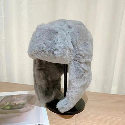 Soft Plush Winter Riding Hat Outdoor Cycling Warm And Cold Plush Hat
