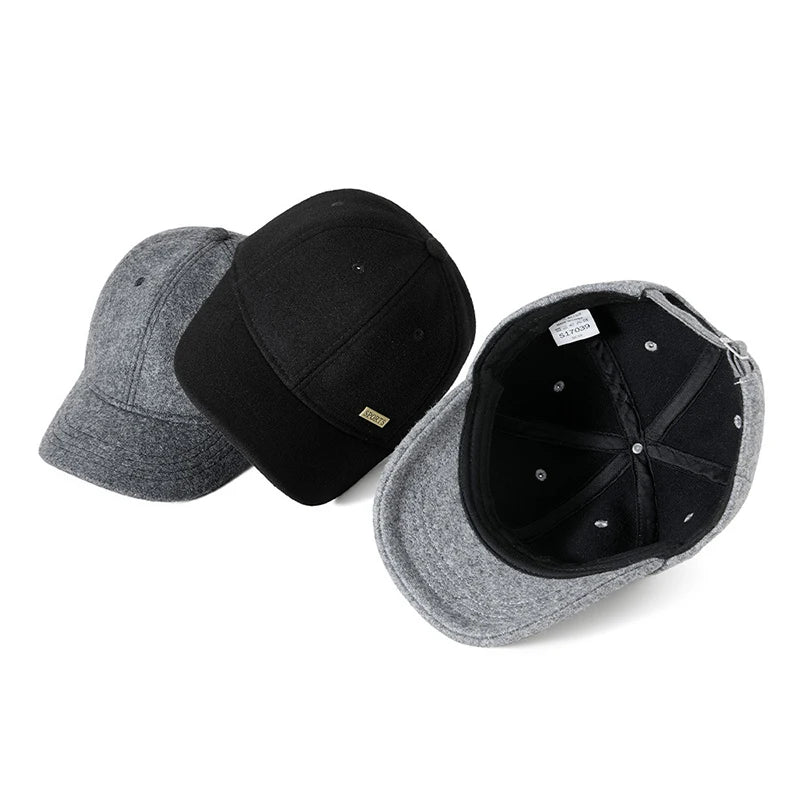 Baseball Cap Hat Men Winter Autumn Warm