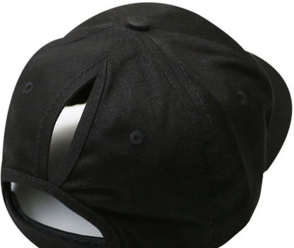 Summer Women's Hat, Ponytail Diagonal Baseball Cap, Cotton, Foreign Trade