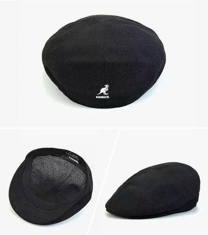 New Luxury Wool Beret Hat Women Men Four Seasons Knitted Thin Breathable Mesh Berets