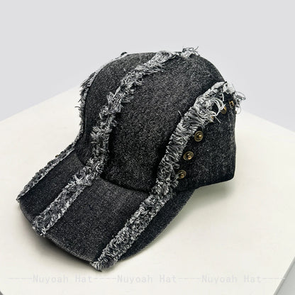 New Men Women Retro Bow Broken Style Baseball Hats