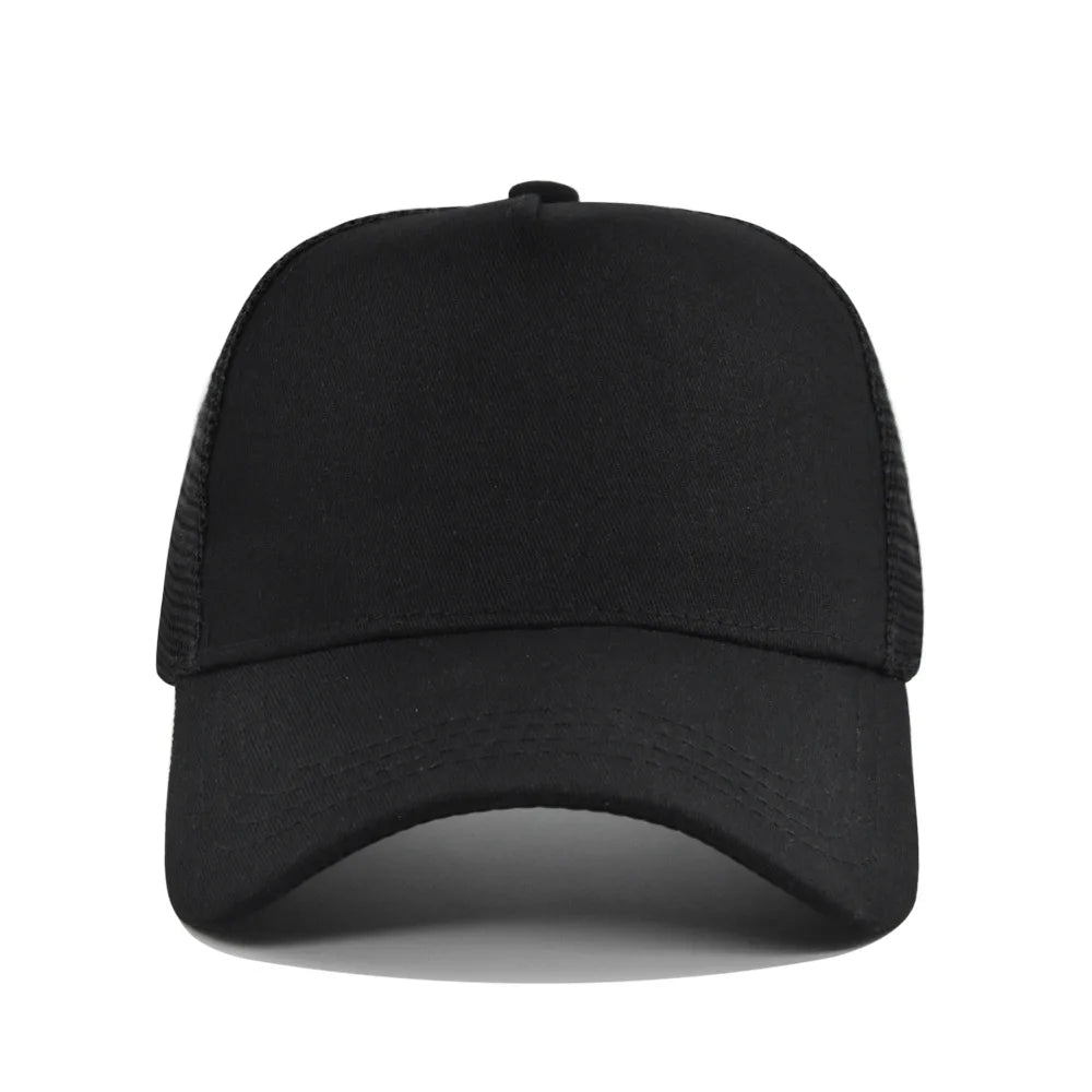 New Autumn Solid Mesh Patchwork Women Men Baseball Cap