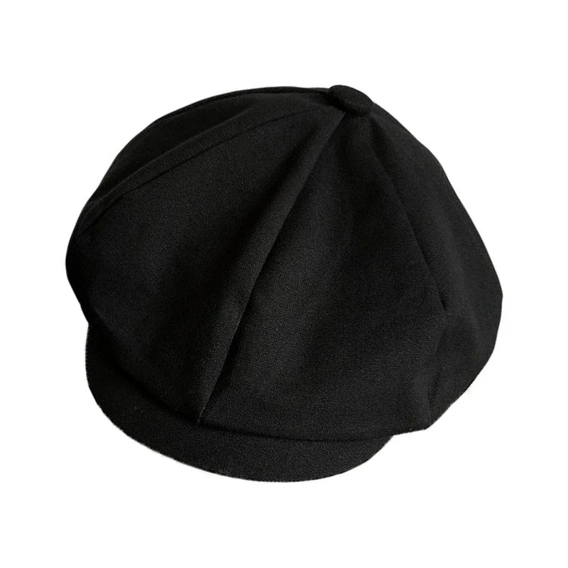 Gray Twill Cotton Newsboy Cap Baker Boy Cap