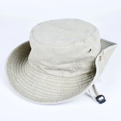 Summer Bucket Hats 2026 Outdoor Sun Hat Woman Solid Cotton