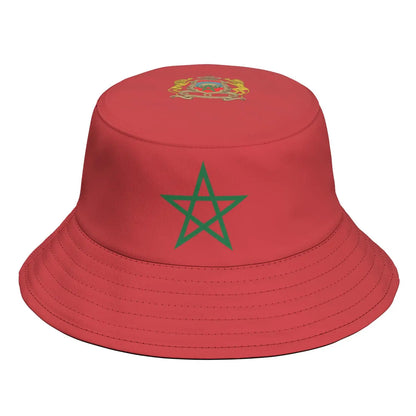 Morocco Fisherman Hats Free Custom Made Name Number Logo Bucket Cap