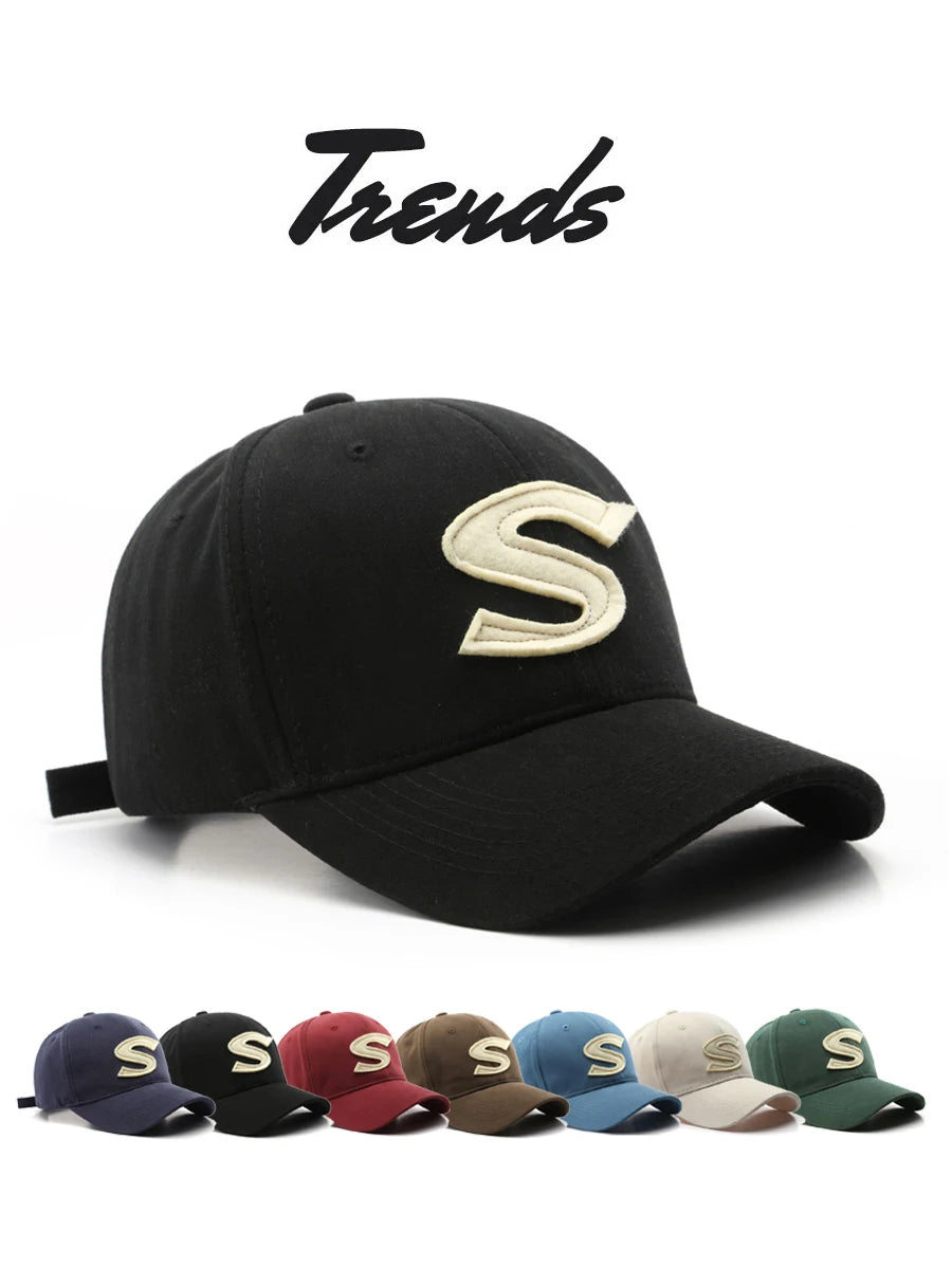 Baseball Cap S Letter Cap Sun Hat Spring Autumn Baseball Cap Breathable Outdoor Leisure Hats