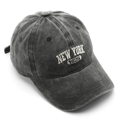 Retro New York Embroidery Baseball Hat for Men Women Vintage
