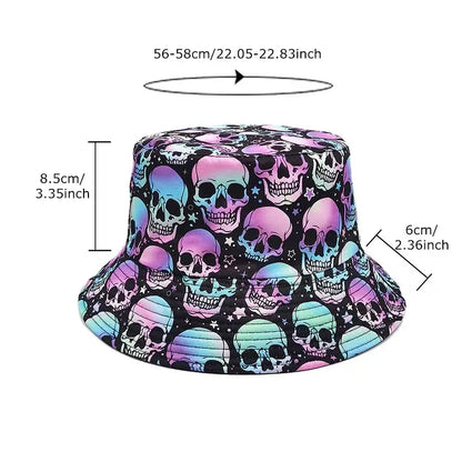 Summer Vintage 80 90 Party Graffiti Bucket Hat Men Women