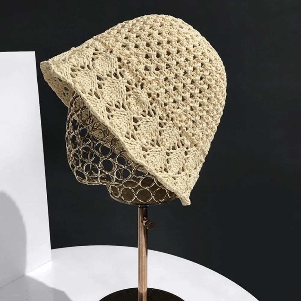 New Hollow Fisherman Hat Fold Breathable Bucket Hat