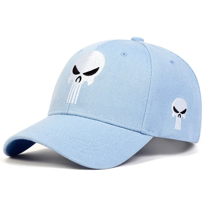 Unisex Skull Head Embroidery Baseball Caps Spring Autumn