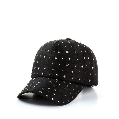 Rhinestone Adjustable Baseball Cap Trucker Cap Men